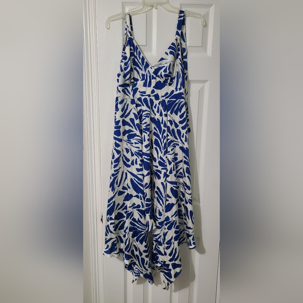 NWT Alexis For Target Blue Floral Dress
